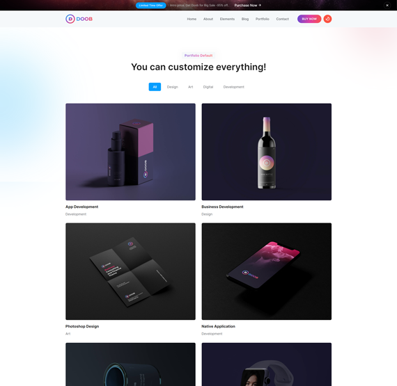 Portfolio Grid Layout Light Image